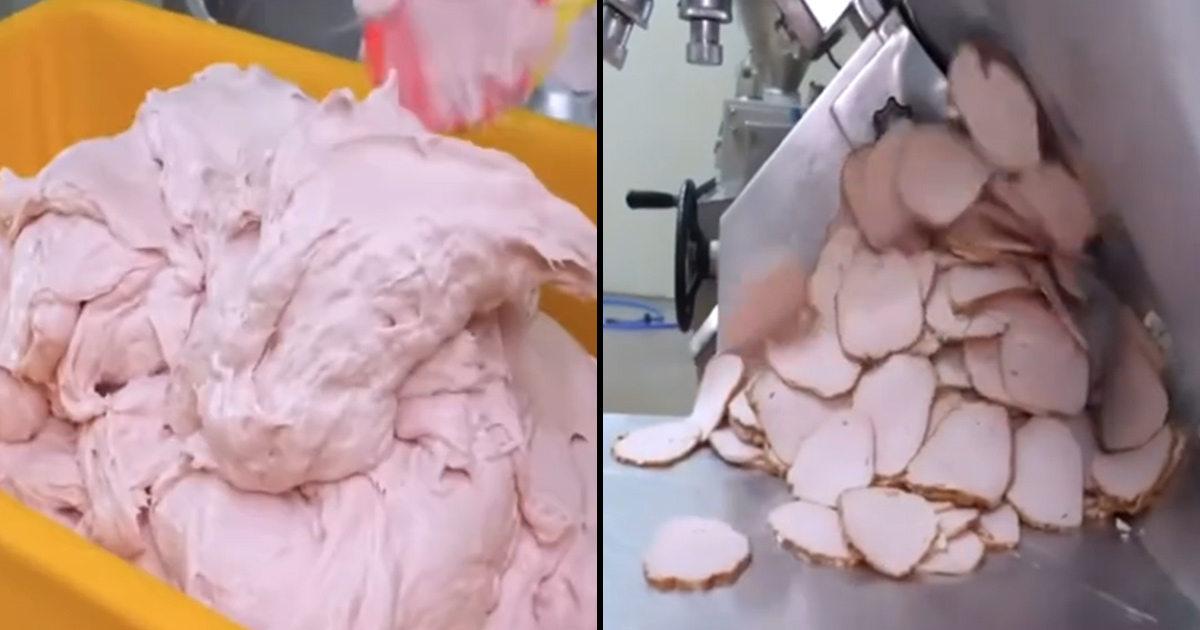 Après avoir vu comment le jambon en tranches est fabriqué, les gens jurent de ne plus jamais en manger